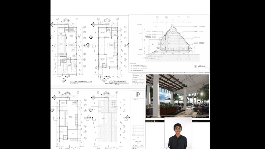 CAD Drawing - Jasa Gambar Kerja Architecture & Interior , 1 s/d 3 Hari Jadi Harga 50.000 /Lembar - 1