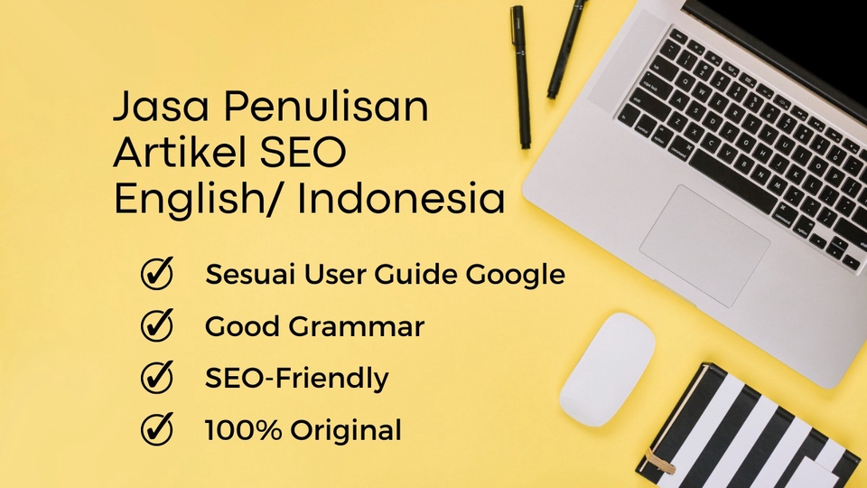 Penulisan Konten - Artikel SEO Murah Pengerjaan Cepat (Indonesia/English) - 1