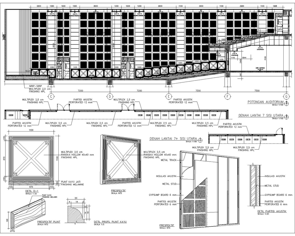 CAD Drawing - Jasa Gambar Kerja DED, Pembuatan IMB (ARS, STR, MEP) - 7