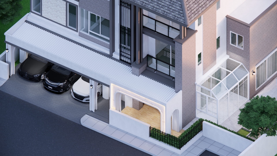 3D Perspective - รับทำภาพ 3D perspective และงาน Video 3D Animation บ้าน คอนโด ภายนอก และภายใน - 5