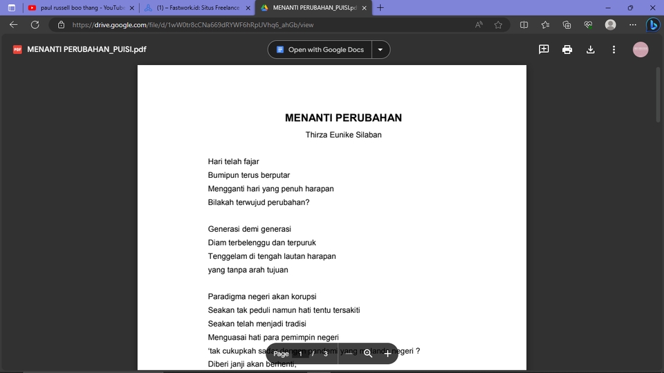 Penulisan Konten - Penulis Artikel Puisi Novel Essay hingga Script Drama - 2