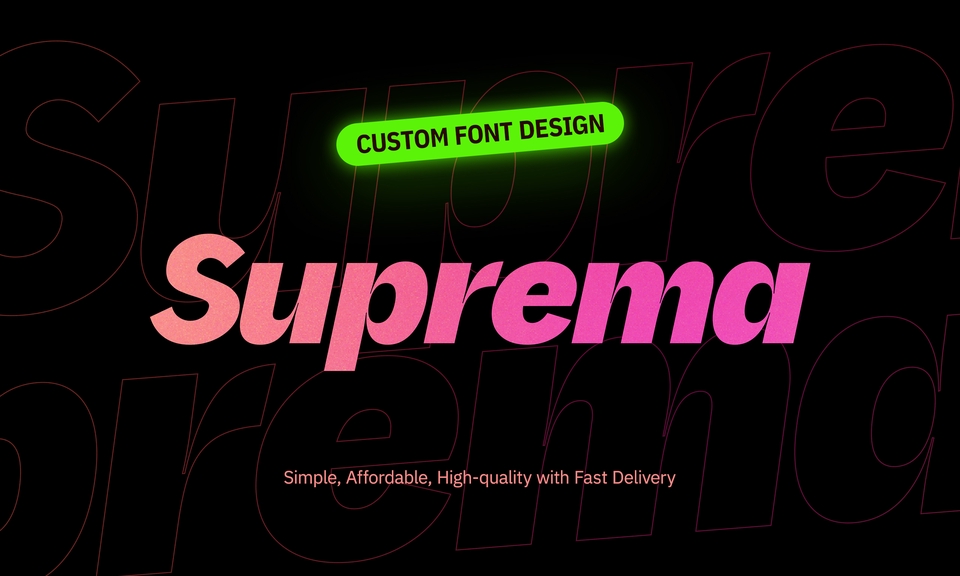 Jasa Lainnya - Membuat font kustom untuk merek, web, dan proyek, unik dan orisinal - 2