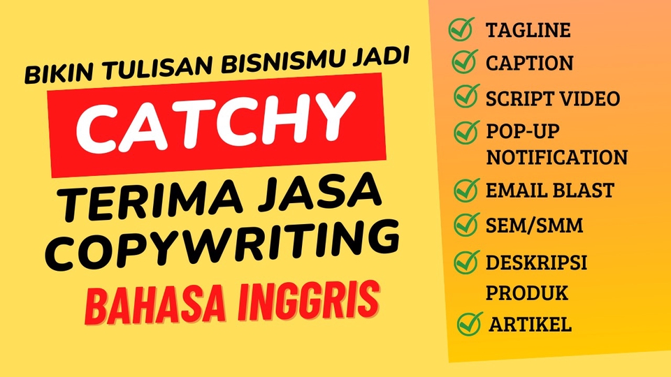 Penulisan Konten - Copywriting Penulisan Konten Website dan Sosial Media - 1