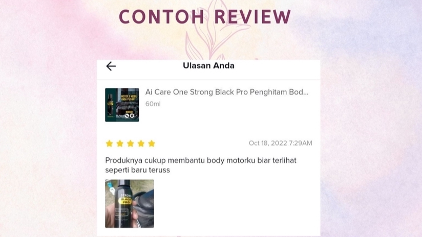 Memberi Review - Review bintang 5 dan ulasan positif  - 5