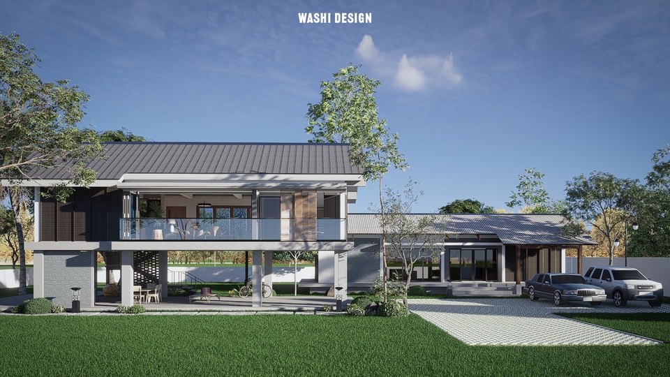ออกเเบบงาน สถาปัตย์ รับ render