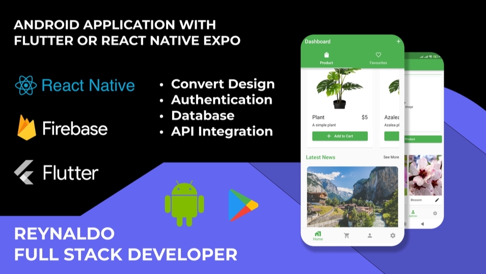 Aplikasi Ponsel - Aplikasi Android dengan Flutter atau React Native - 1