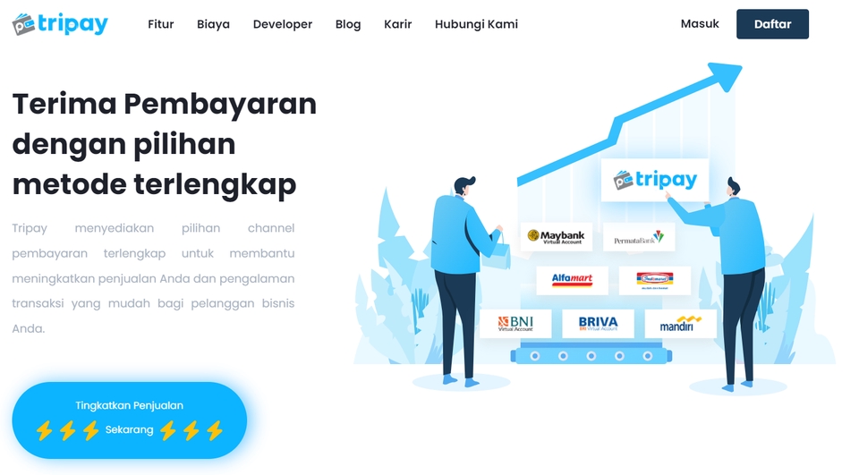 Jasa pembuatan website toko online dengan berbagai pilihan metode pembayaran yang lengkap dan terpercaya, harga website toko online terjangkau, membuat website wordpress, website development.