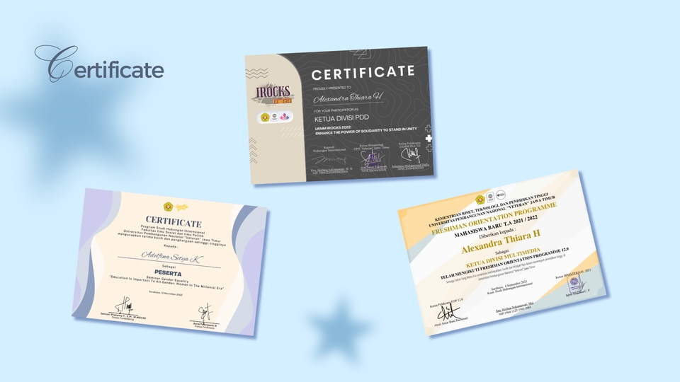 Banner Online - Desain Sertifikat untuk acara Formal / Non Formal - 3