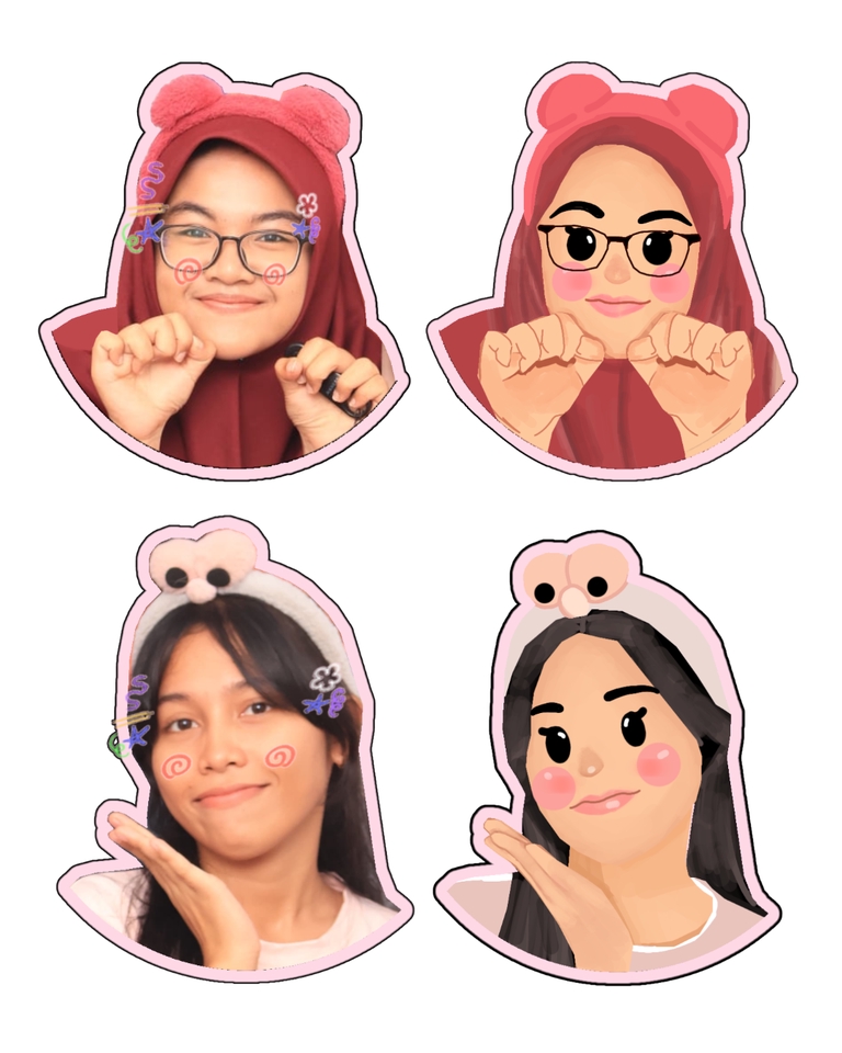 Desain Karakter - Desain muka menjadi kartun - 4