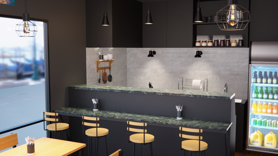 3D & Perspektif - Desain 3D Interior Minimalist - 7