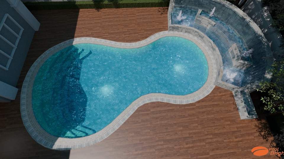 3D Perspective - Swimming Pool  - 1