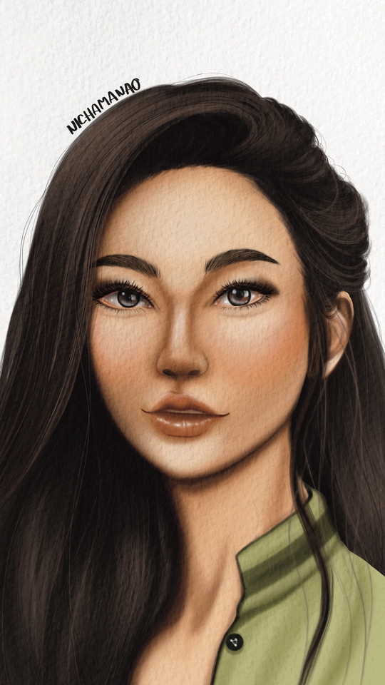 วาดภาพเหมือน Portrait - ภาพเหมือน (Digital Painting) /Semirealistic - 7