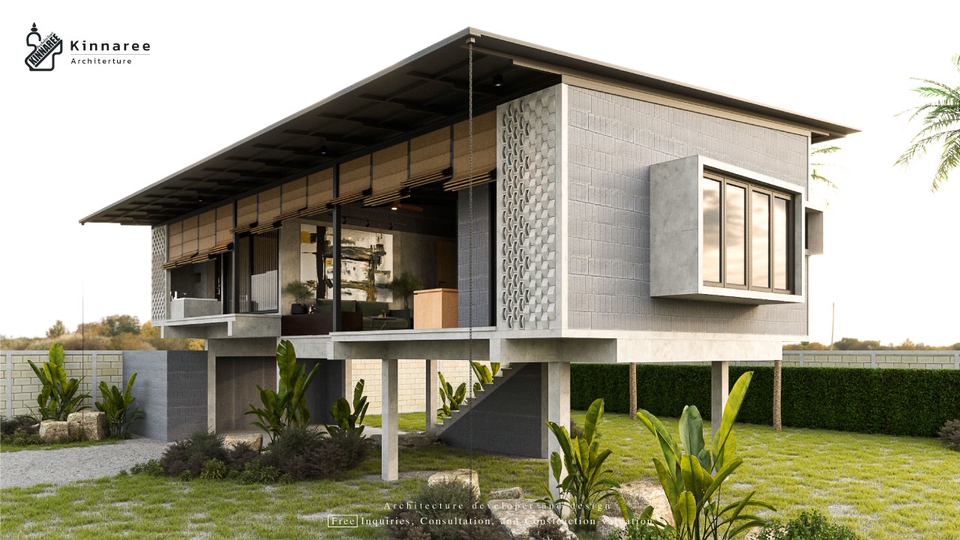 รับออกแบบอาคารทุกประเภท ทั้งภายนอกและภายใน (Exterior…