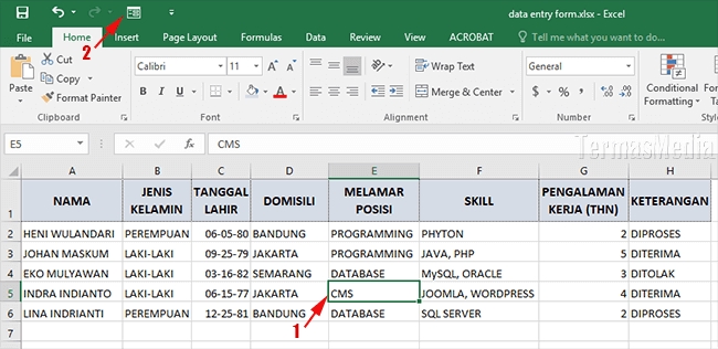 Entri Data - Entry Data Ms Excel dan SPSS Cepat 1 Hari Jadi [TERMURAH] - 2