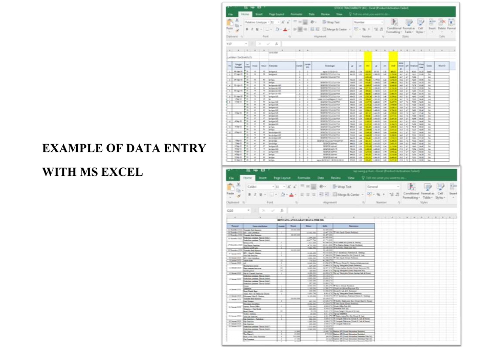 Data Entry (Microsoft Word, Excel, Spreadsheet, Etc)