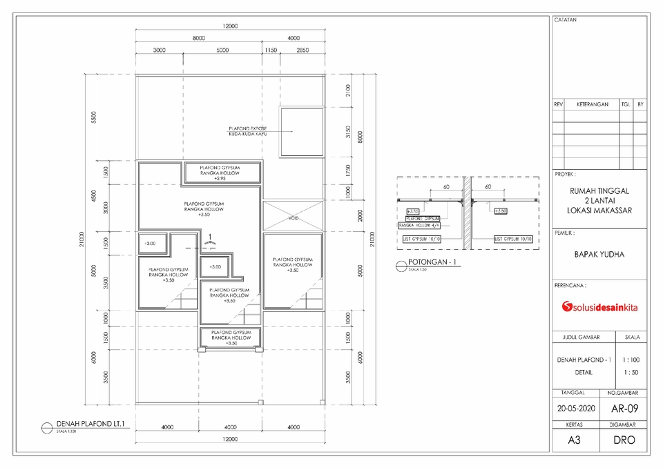 CAD Drawing - GAMBAR KERJA PROFESIONAL - 9