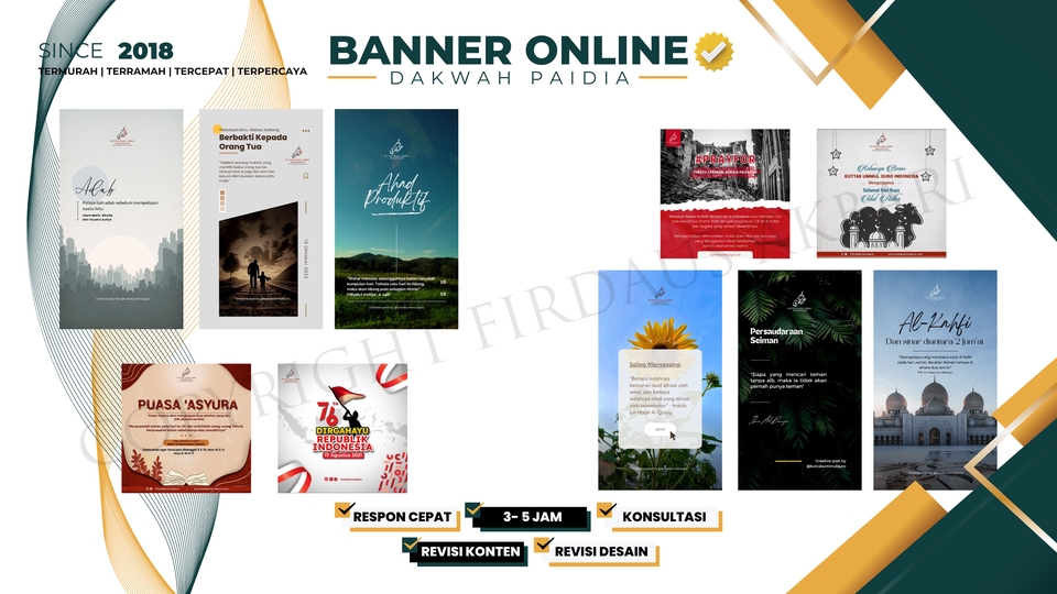 Banner Online - Flyer Kajian, Poster Dakwah, Flyer Perayaan dan motivasi - 2