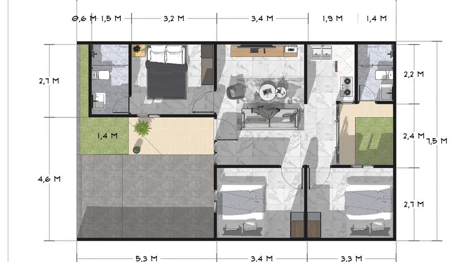 CAD Drawing - JASA DESAIN ARSITEKTUR 1 HARI SELESAI - 1