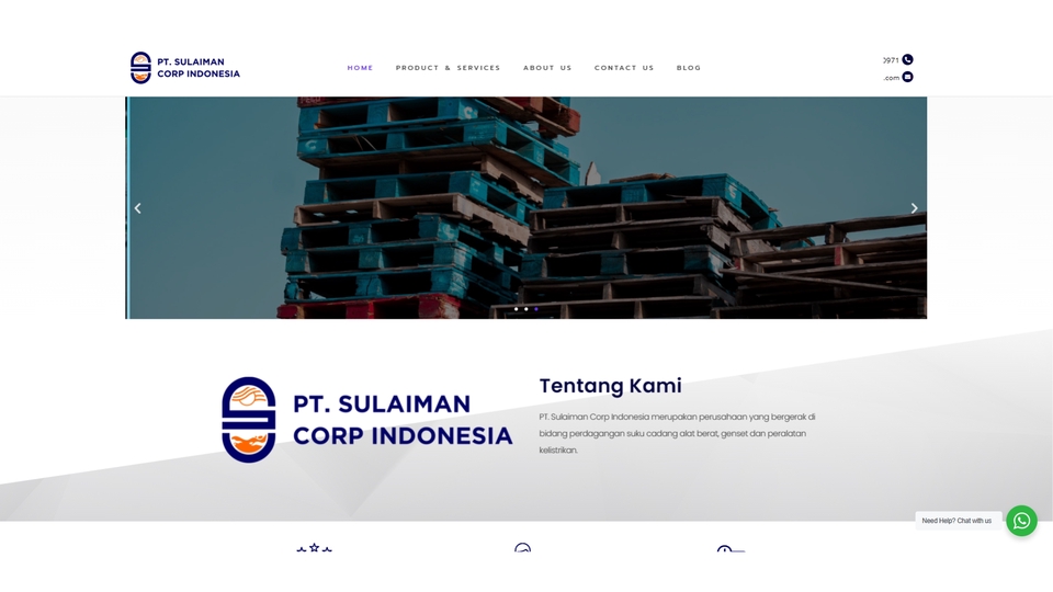 Jasa pembuatan website perusahaan, company profile, toko online profesional dengan harga murah.