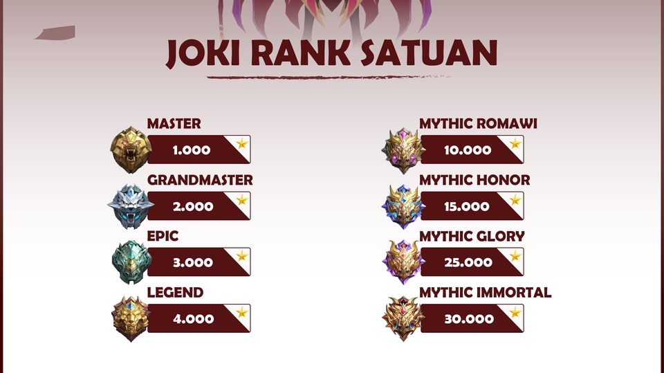 Gaming - Joki MLBB ( Rank dan Gendong ) - 1