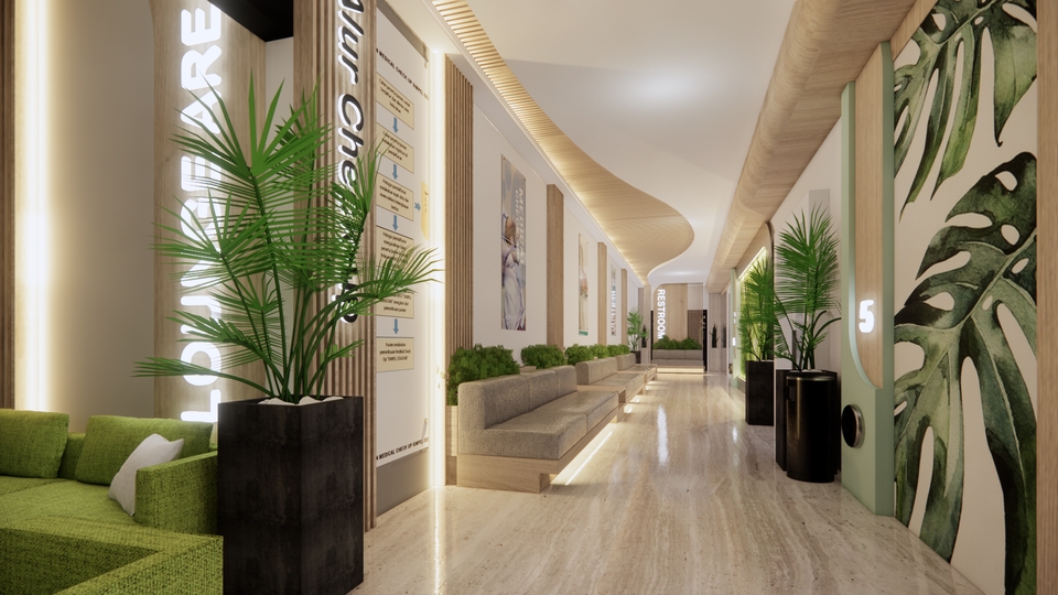 3D & Perspektif - FREE KONSULTASI!! Desain lobby hotel resepsionis,ruang tunggu - 4
