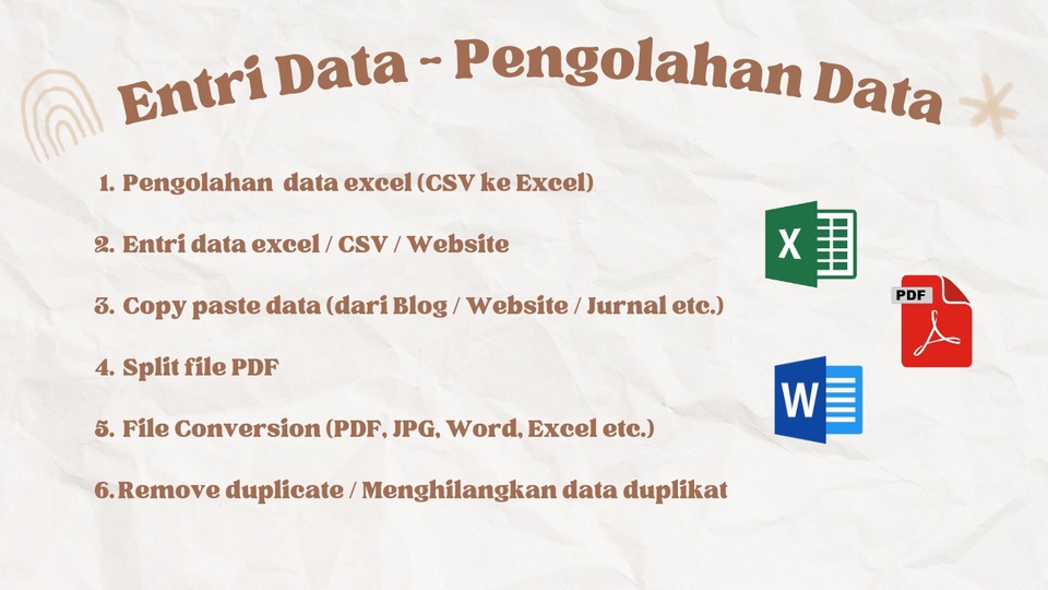 Entri Data - ENTRI DATA, FILE CONVERSION, PENGOLAHAN DATA EXCEL (CSV KE EXCEL) - 1