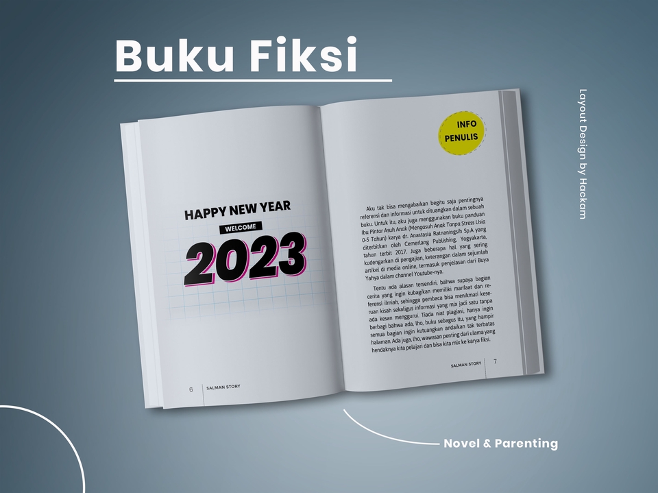 Format Dan Layout Buku A5 Fiksi Novel Cerpen Motivasi Agama