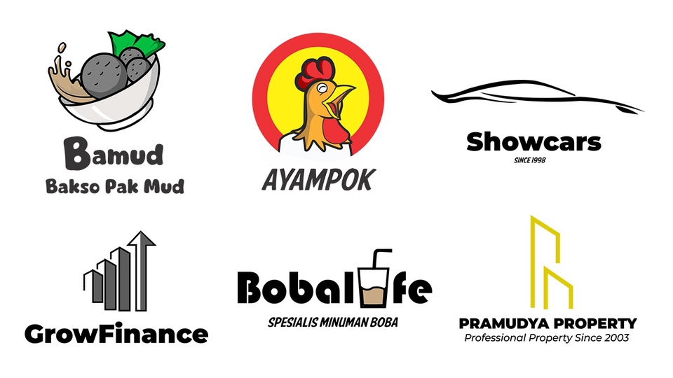 Jasa desain logo online murah untuk berbagai kebutuhan bisnis, seperti logo warung makan, restoran, cafe, perusahaan, olshop, dan lainnya.