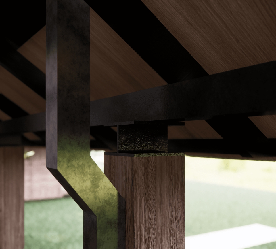 ออกแบบตกแต่งภายในและภายนอก - ออกแบบสถาปัตยกรรม / 3D Model / Render perspective - 4