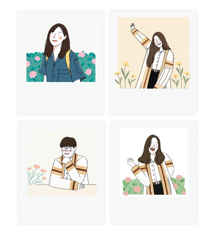 วาดภาพการ์ตูน - ภาพการ์ตูน Portrait Minimal - 9