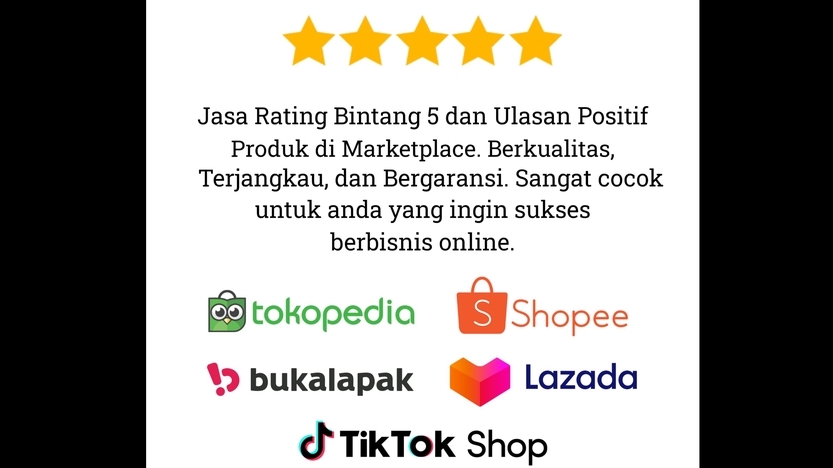 Penerjemahan - Jasa Rating dan Review/Ulasan Produk Marketplace Ternama. - 1