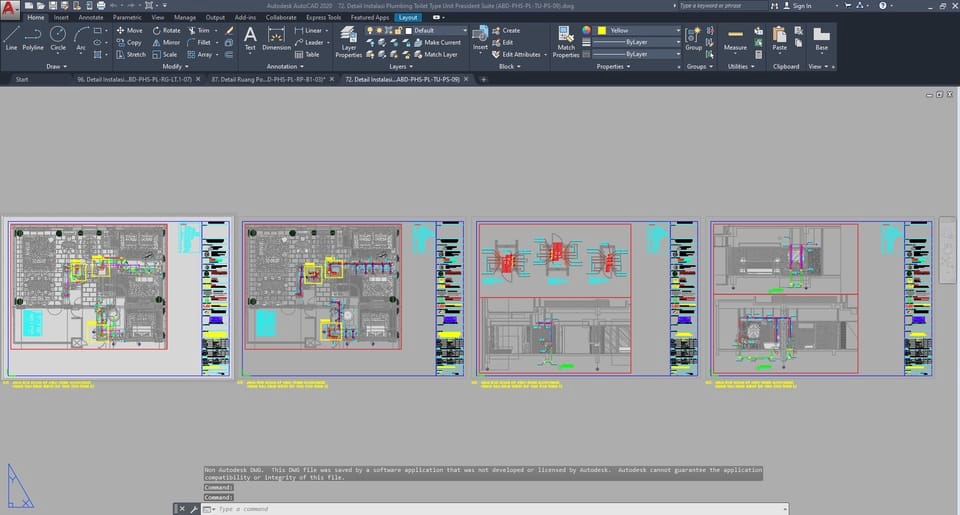 CAD Drawing - Jasa Gambar Instalasi Mekanikal Elektrikal & Plumbing ( MEP ) - 10