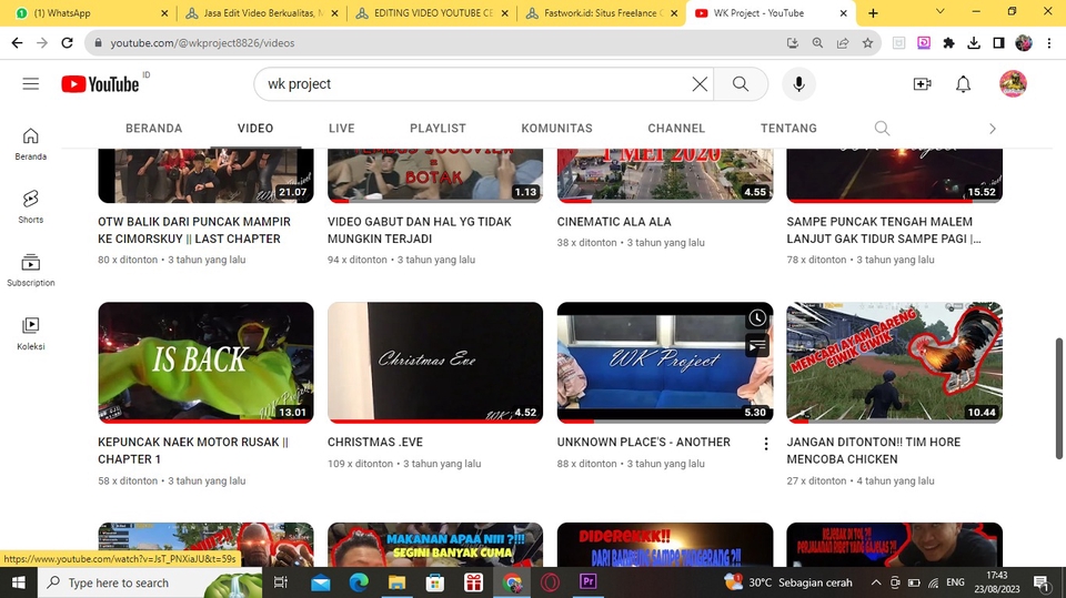 Video Editing - EDITING VIDEO MENGGUNAKAN APLIKASI ADOBE PREMIER - 6