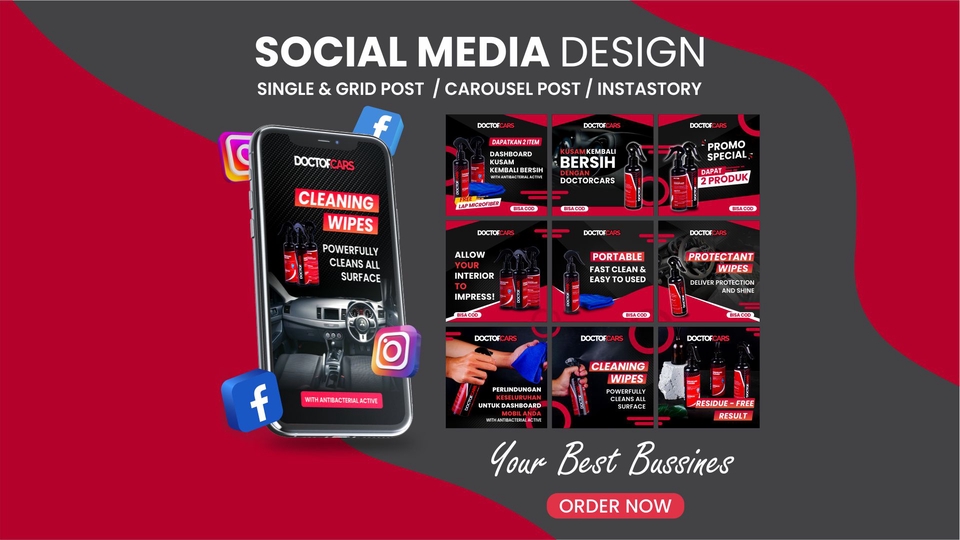 Banner Online - Desain Social Media Design | Banner Online | Carousel Post | E- Flyer Revisi Unlimited - 2