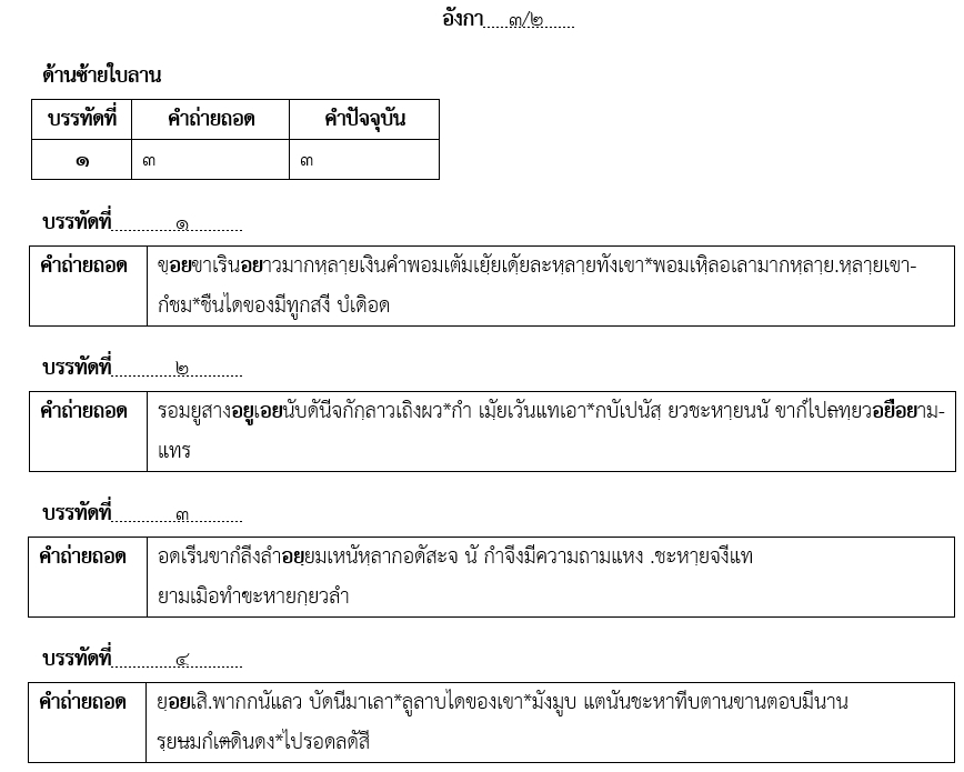 แปลภาษา - รับถ่ายถอดคัมภีร์ใบลานเป็นอักษรไทย - 4