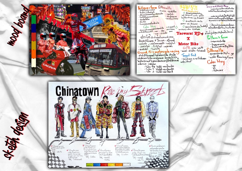 วาดภาพประกอบเกมส์ออนไลน์ ภาพวาดดิจิตอลเพ้นท์แนวรถแข่งในย่านเยาวราช สไตล์จีน