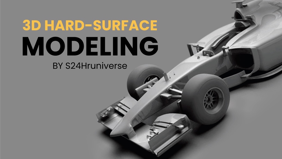 ทำโมเดล 3D - รับปั้นโมเดล 3D Hard-Surface Modeling - 1