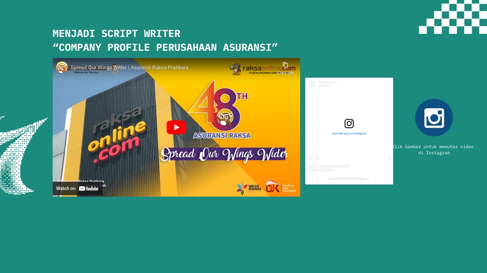 Penulisan Konten - Menulis script konten Tiktok, Instagram Youtube - Menulis Novel, Artikel - Menulis Naskah Film, TVC - 14