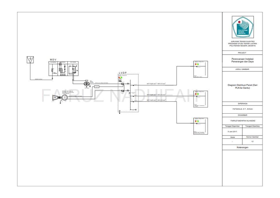 Jasa drafter autocad untuk desain panel distribusi PLN, autocad murah, drafter freelance, pembuatan autocad.