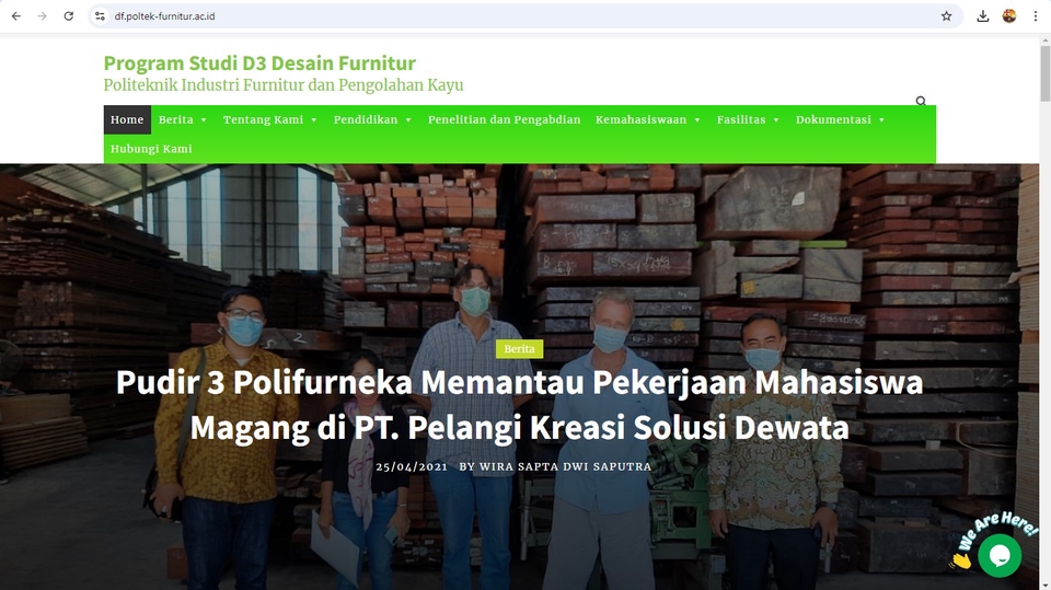 Jasa Pembuatan Website Profesional untuk Perusahaan - Studio Desain Furnitur Politeknik Industri Furnitur dan Pengolahan Kayu.
