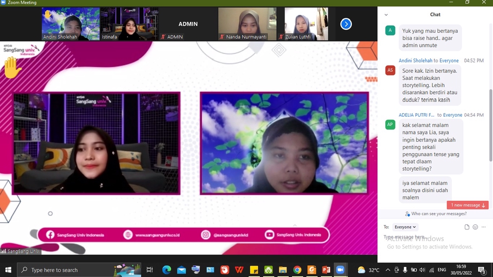 Belajar online dengan teman kelas dan guru melalui video call, ideal untuk belajar bahasa inggris online dan kursus online bahasa inggris