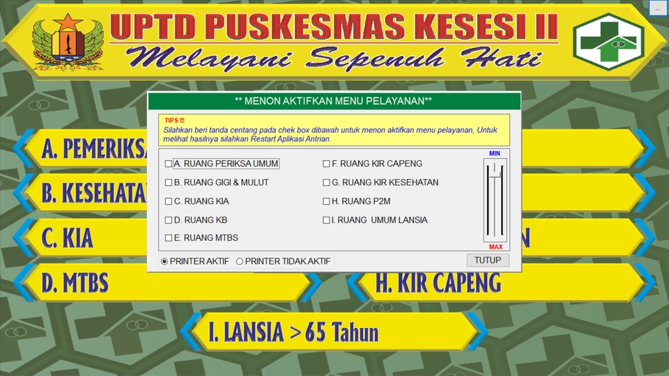 Aplikasi Desktop - Antrian Pasien Rumah Sakit Atau Puskesmas Dll - 5