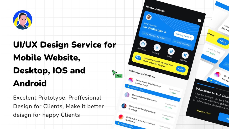 UI & UX Design - UI/UX Design for Website, Mobile Apps, and Landing Page - 1