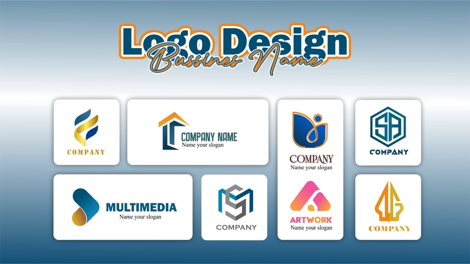 Logo - Desain Logo Bisnis Minimalist - 10