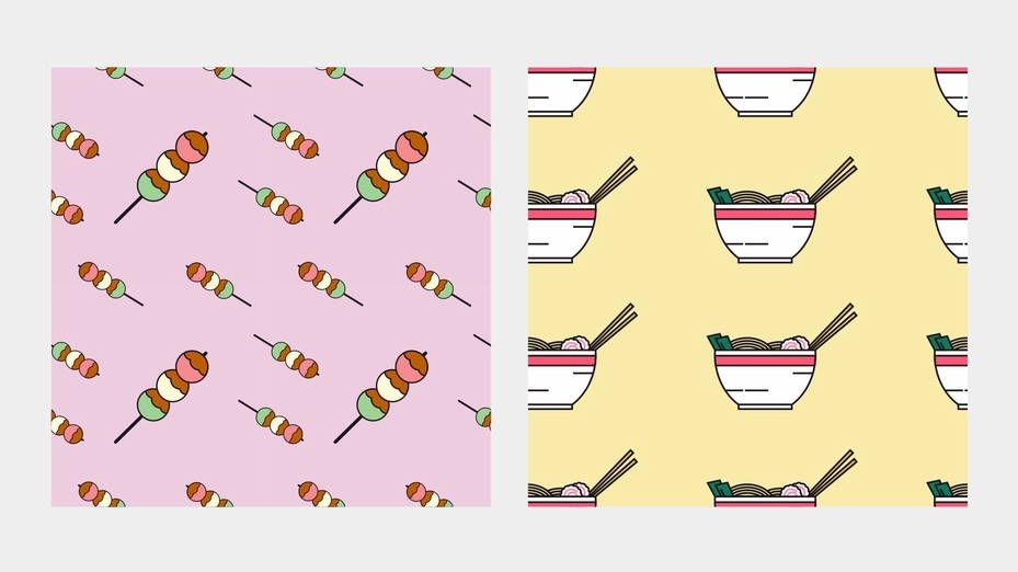 Gambar dan Ilustrasi - Seamless Pattern Flat Design Style (Gambar/Pola Berulang) - 7