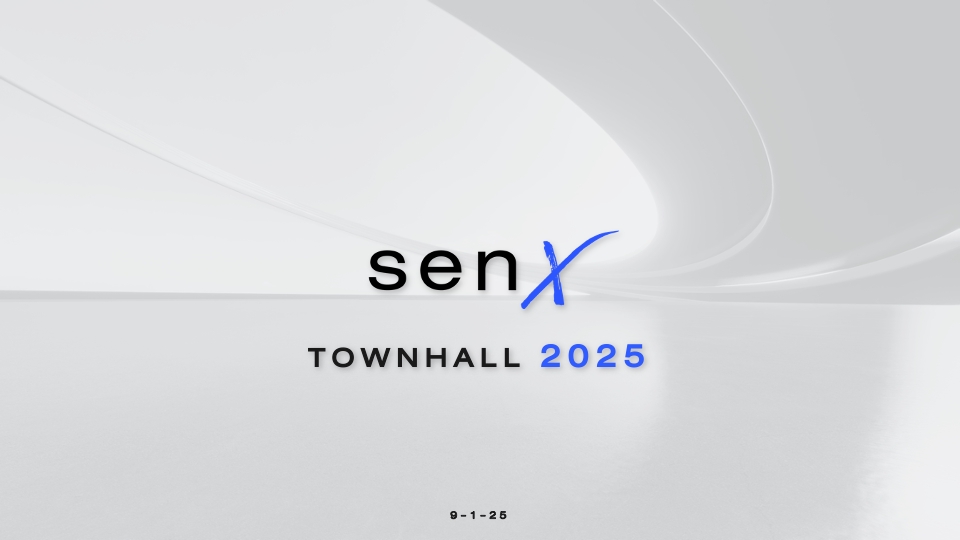 รับออกแบบโลโก้ senX Townhall 2025 ออกแบบโลโก้สวยหรู จ้างออกแบบโลโก้ โลโก้ธุรกิจ