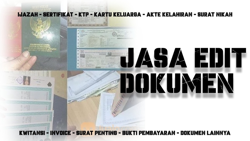 Jasa Edit Foto Photoshop Profesional dan Berkualitas - Edit Ijazah, Sertifikat, Invoice/Kwitansi dan Dokumen Penting Lainnya Unlimiter Revisi