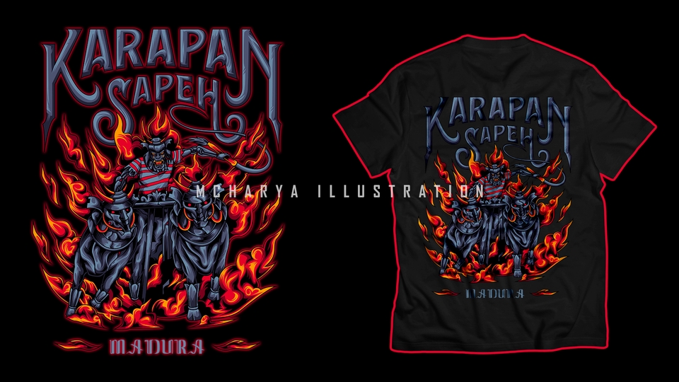 Desain Kaos & Motif - Custom Design Illustration (T-Shirt Design) - 4