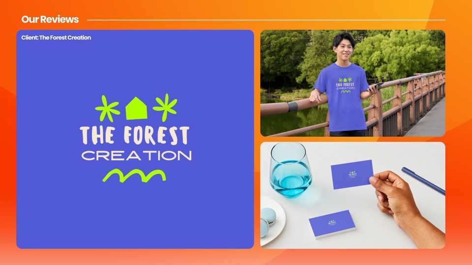 รับออกแบบโลโก้ สไตล์มินิมอล The Forest Creation บริการออกแบบโลโก้ เรียบหรูดูแพง