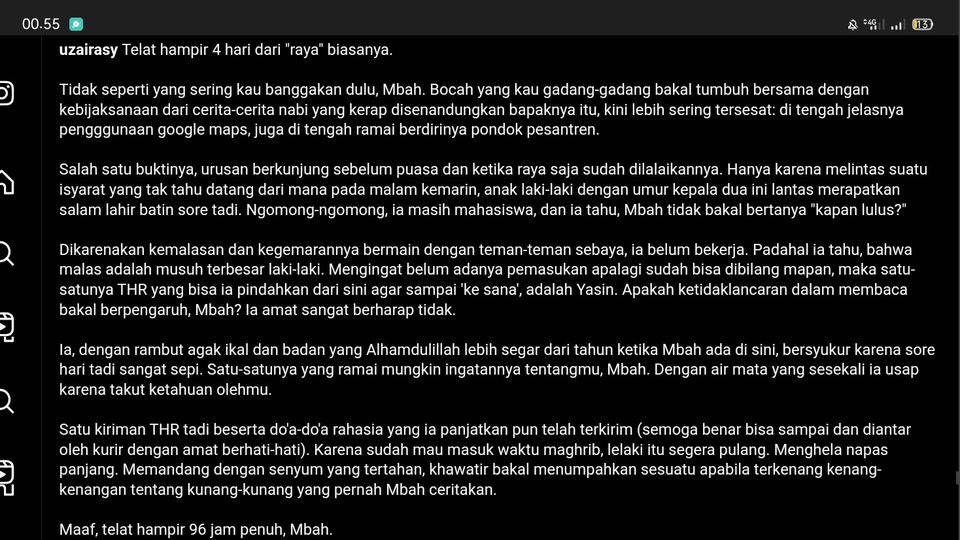 Caption Sosial Media - Caption panjang storytelling di Instagram - 4
